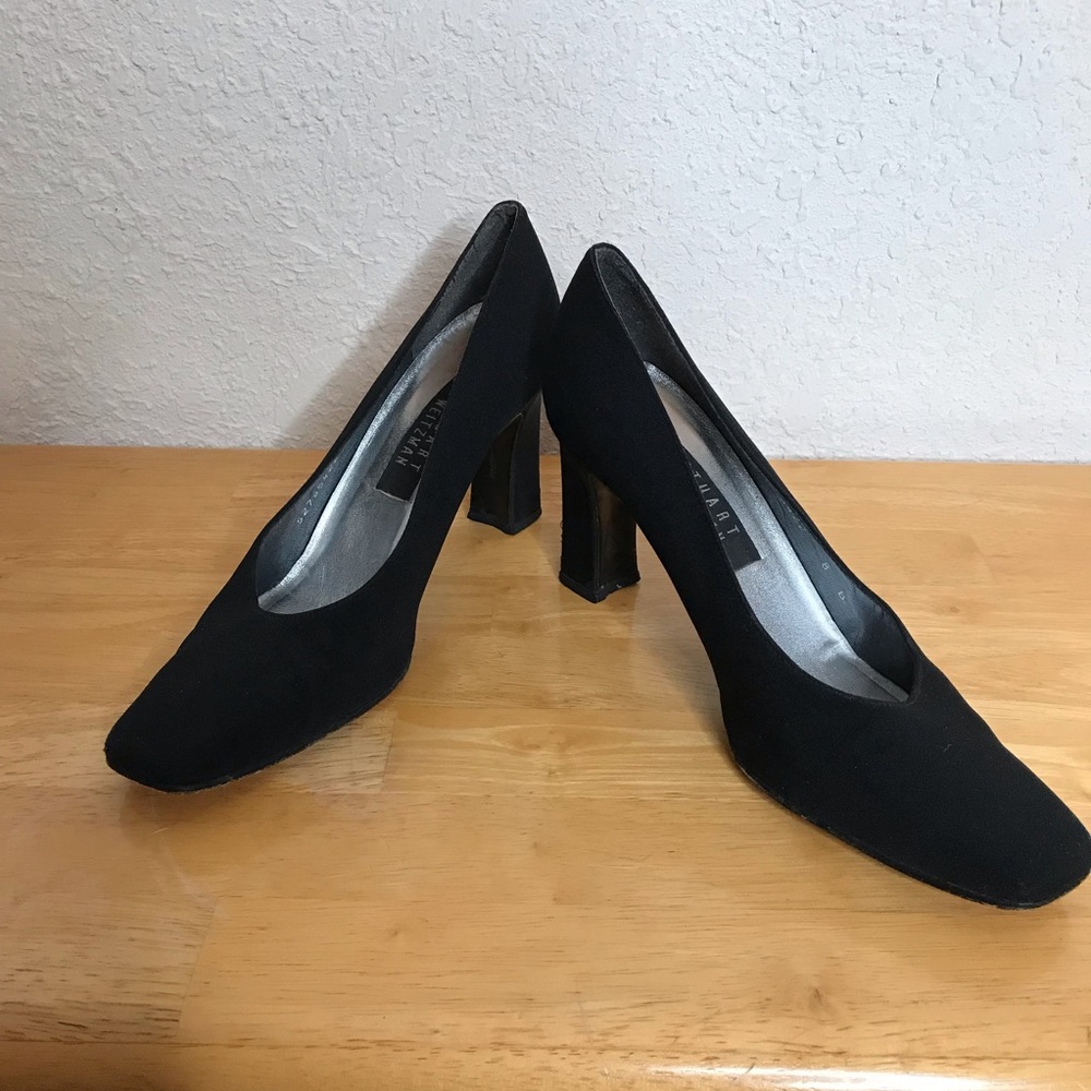 Stuart Weitzman 2.5 block heel black SZ 8